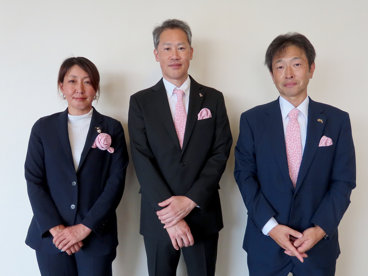 会計・佐々木 葵会長・藤原浩巳幹事・北野智広